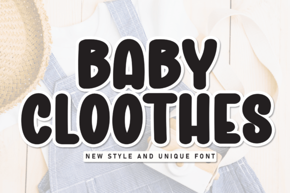 Baby Cloothes: A Playful Display Font for Branding That Feels Like Home