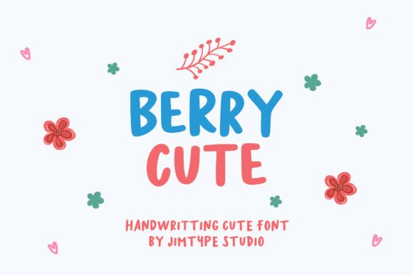Berry Cute: A Handwritten Display Font for Scroll-Stopping Brand Content