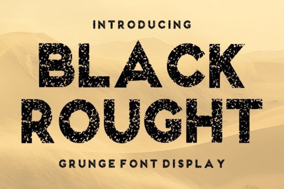 Black Rought: A Bold Display Typeface for Editorial Impact