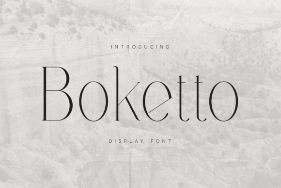 Boketto: A Premium Display Font for Polished Branding