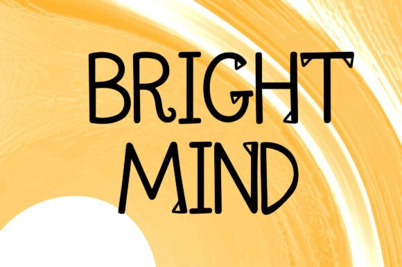 Brightmind: A Playful Display Font for Handmade Brands