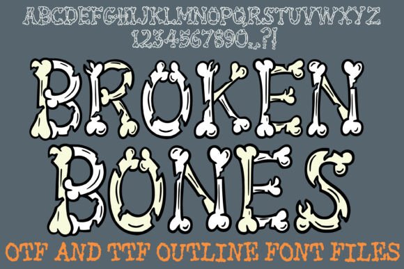 Broken Bones Font: A Hand-Drawn Display Typeface That Delivers Grit & Charm
