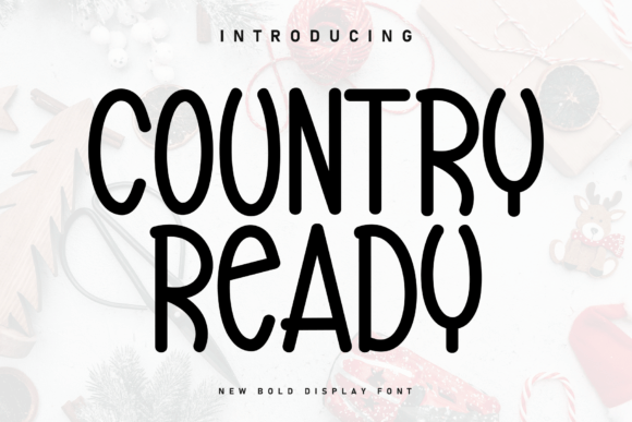 Country Ready: A Handwritten Display Font for Warm Editorial Charm