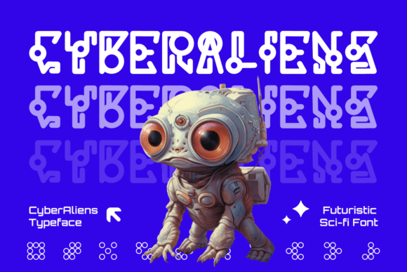 Cyber Aliens: A Futuristic Display Font That Elevates Digital Branding