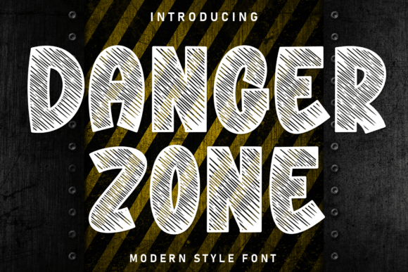 Danger Zone: A Bold Display Font for Digital Impact
