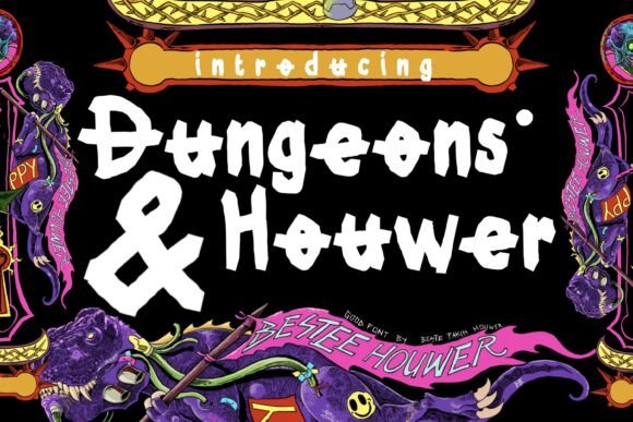 Dungeons and Houwer: A Display Font with Quiet Confidence