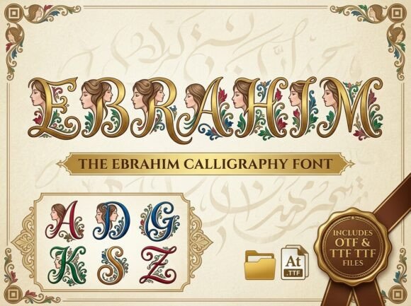 Ebrahim: A Display Font That Feels Like Hand-Painted Tradition