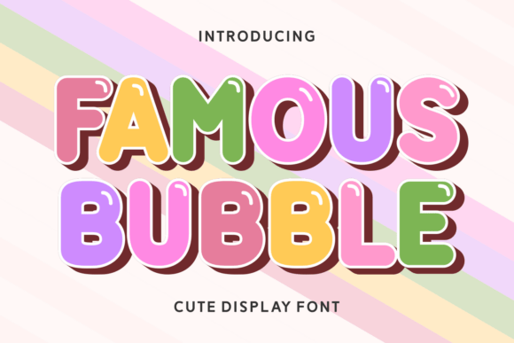 Famous Bubble: A Playful Display Font That Actually Works
