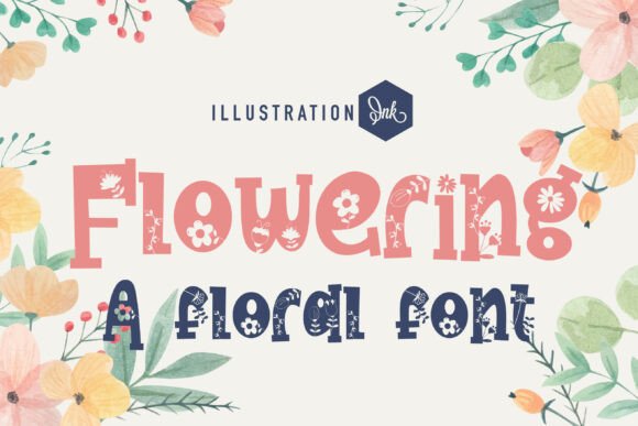 Flowering Family: A Bold Display Font for Standout Digital Headlines