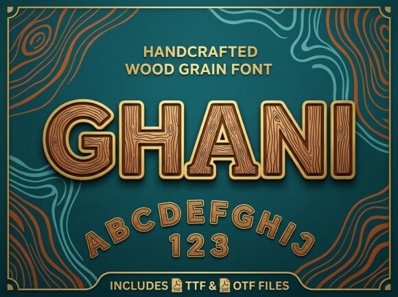 Ghani: A Warm, Timber-Inspired Display Font for Digital Brands