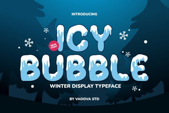 Icy Bubble: A Festive Display Font for Small Business Branding