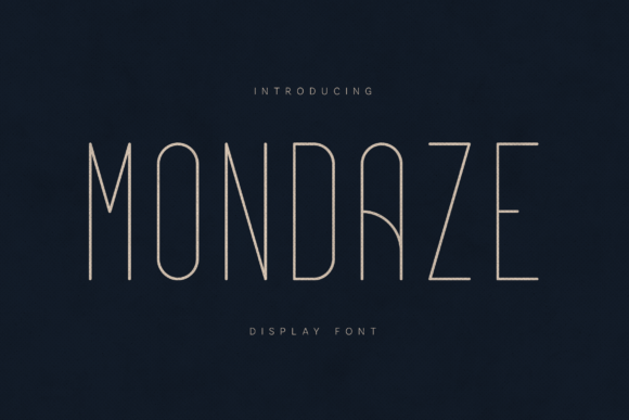 Mondaze: A Display Font That Earns Its Space