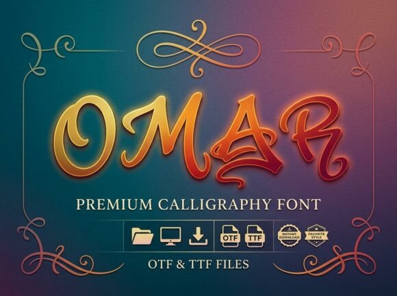 Omar: A Premium Display Font for Authentic Brand Storytelling