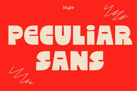 Peculiar Sans: A Playful Display Font for Handmade Charm