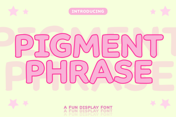 Pigment Phrase: A Vibrant Display Font for Handmade Creators
