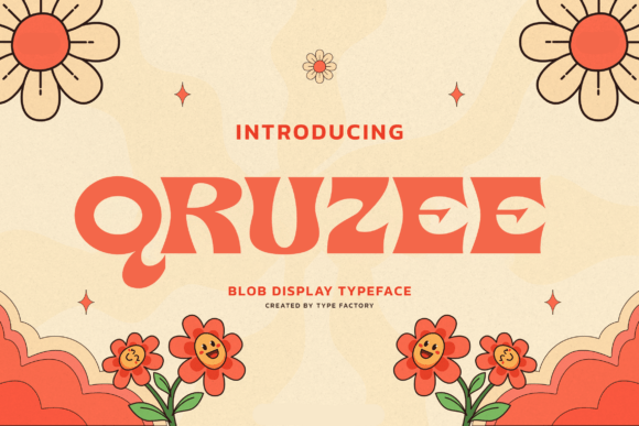Qruzee: A Retro Display Font for Bold Digital Identity