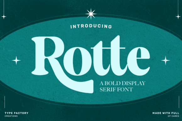 Rotte: A Vintage Display Typeface That Anchors Digital Branding