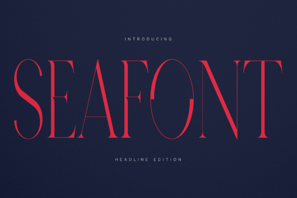 Seafont: A Refined Display Serif for Bold Headlines & Branding