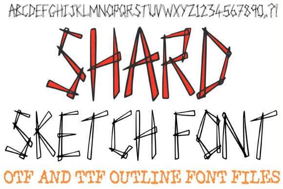 Shard Sketch Lettering Hand Drawn: A Display Font with Editorial Edge