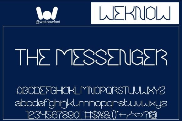 The Messenger: A Futuristic Display Font for Crafters