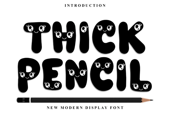 Thick Pencil: A Festive Display Typeface for Joyful Editorial Moments