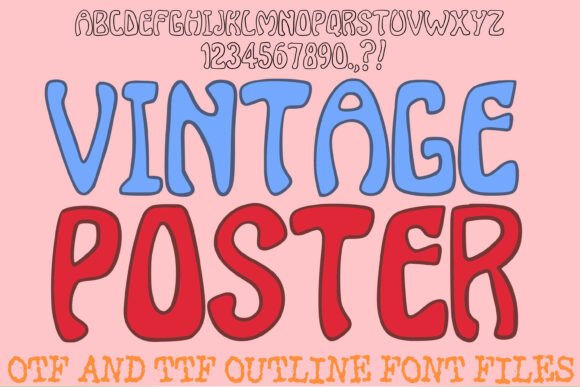 Vintage Poster Font: Groovy Headlines That Stop Scrolling