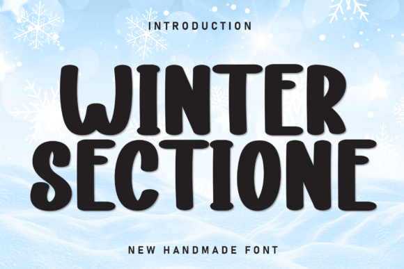 Winter Sectione: A Playful Handwritten Display Font for Makers
